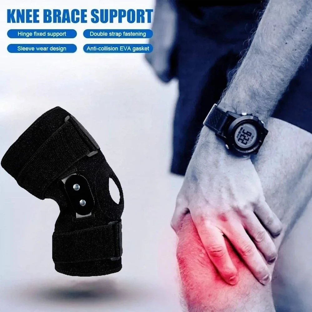 Adjustable Knee Brace Support‎ with Hinged Stabilizers for Running Fitness XXL